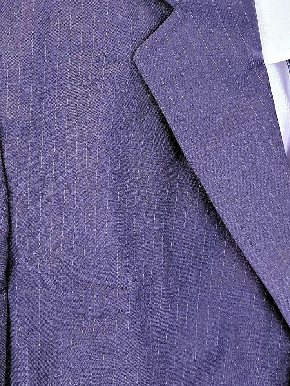 Vintage Dolce & Gabbana Men’s Navy Blue Silver Pinstripe Blazer IT 56 /US 46